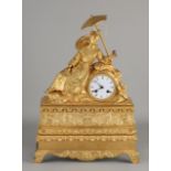 Rare ormolu Charles Dix mantel clock, 1840