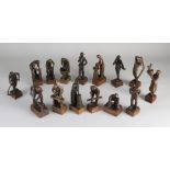 15 Bronze figures by Antoinette Ruiter