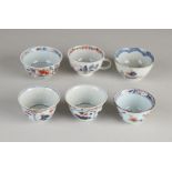 6 Chinese Imari cups