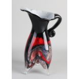 Modern glass pitcher