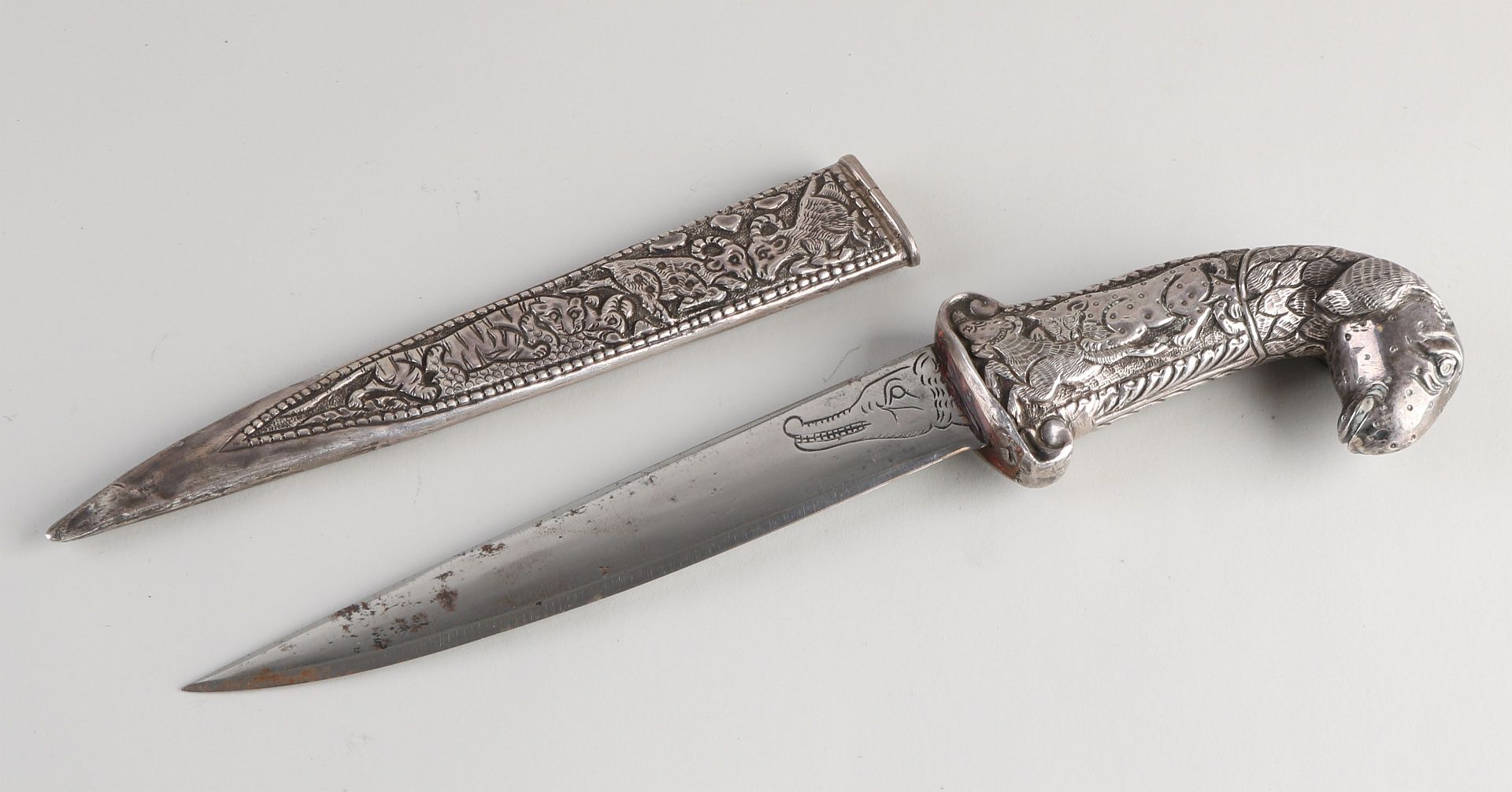 Silver knife, Arabic - Image 2 of 2