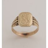 Gold men's ring