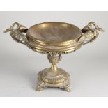 Antique brass tazza, 1880