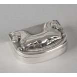 Silver box with lid