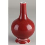 Chinese red-glazed vase