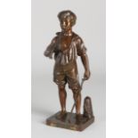 Antique bronze figure