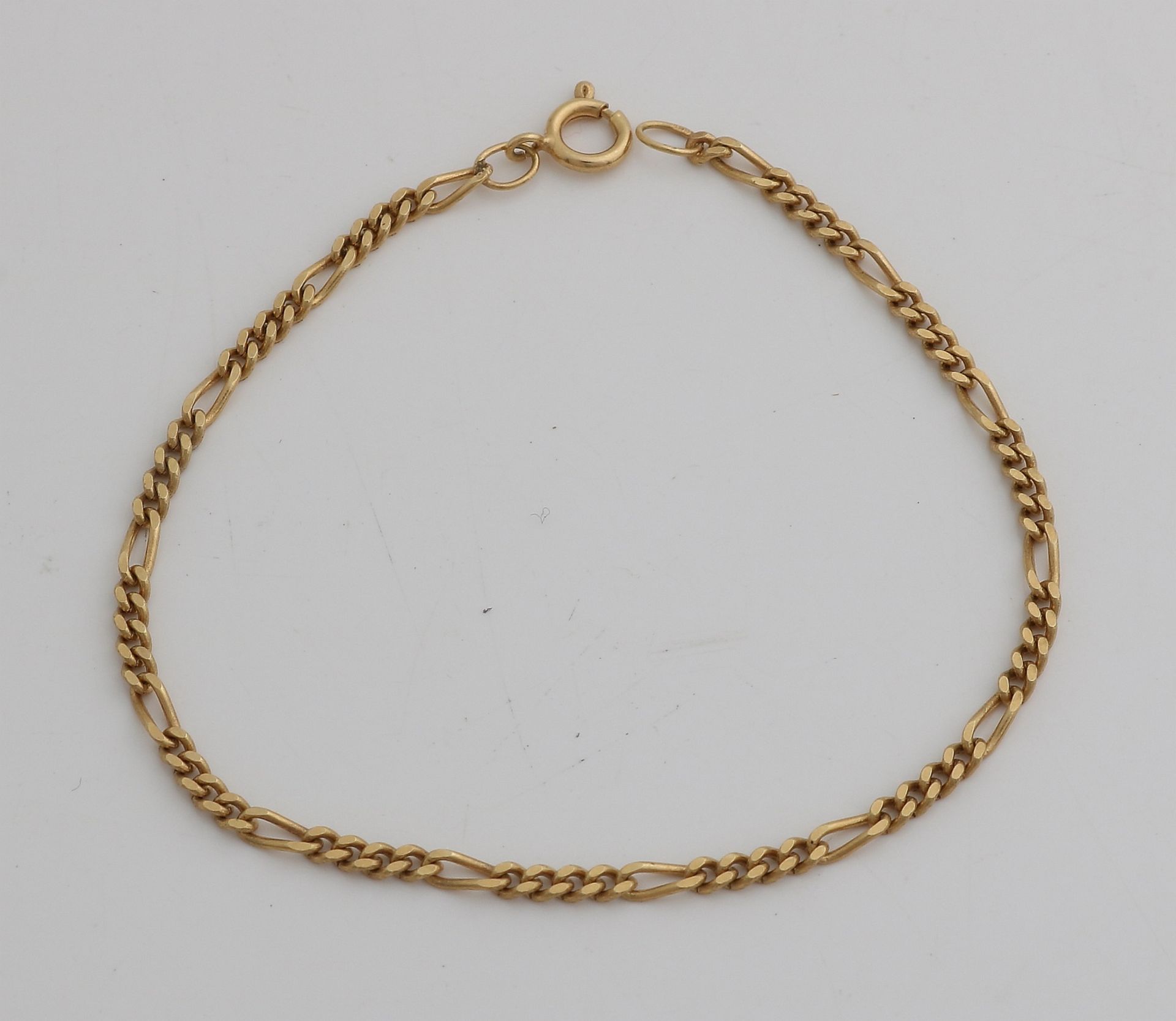 Gold figaro bracelet