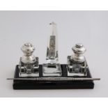 Inkstand with silver