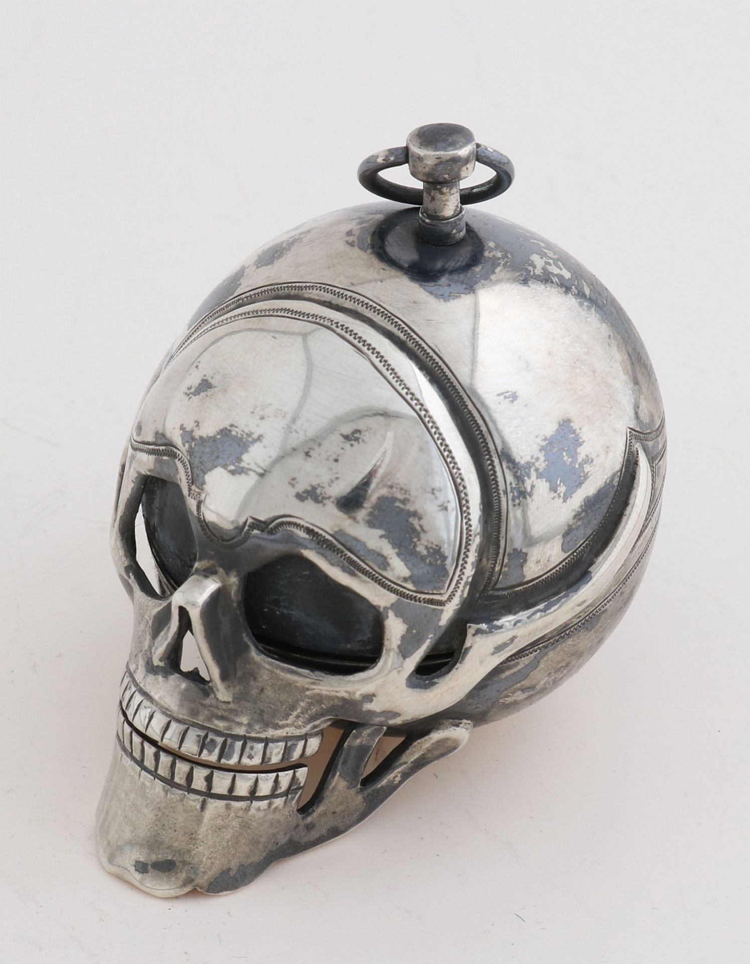 Silver Memento Mori watch