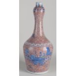 Chinese Wucai style vase, H 36.5 cm.