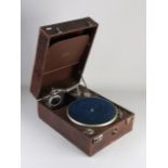 Antique suitcase gramophone Maxitone, 1920