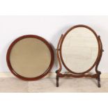 2x Mahogany mirror