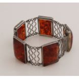 Bracelet with amber