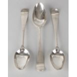 Three antique silver spoons (Groningen)