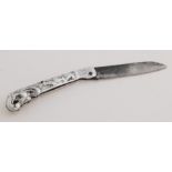 Silver pocket knife, 18th century