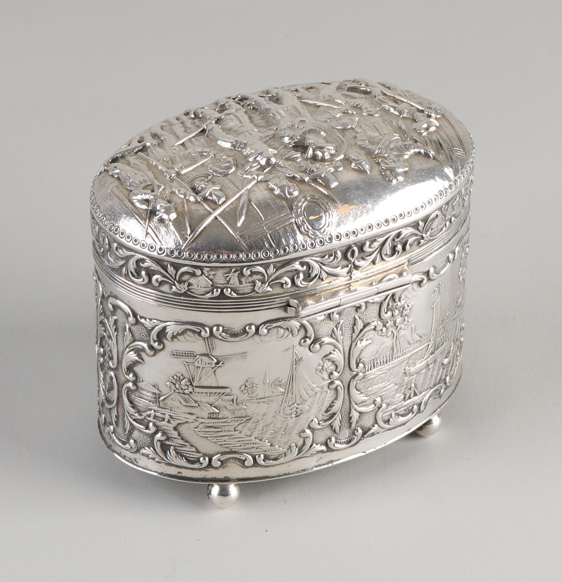 Silver tea box - Image 2 of 2