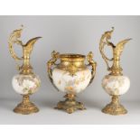 Three-piece set of show vases