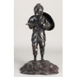 Japanese bronze figure