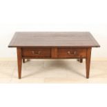 Solid oak coffee table