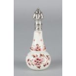 Perfume bottle with silver