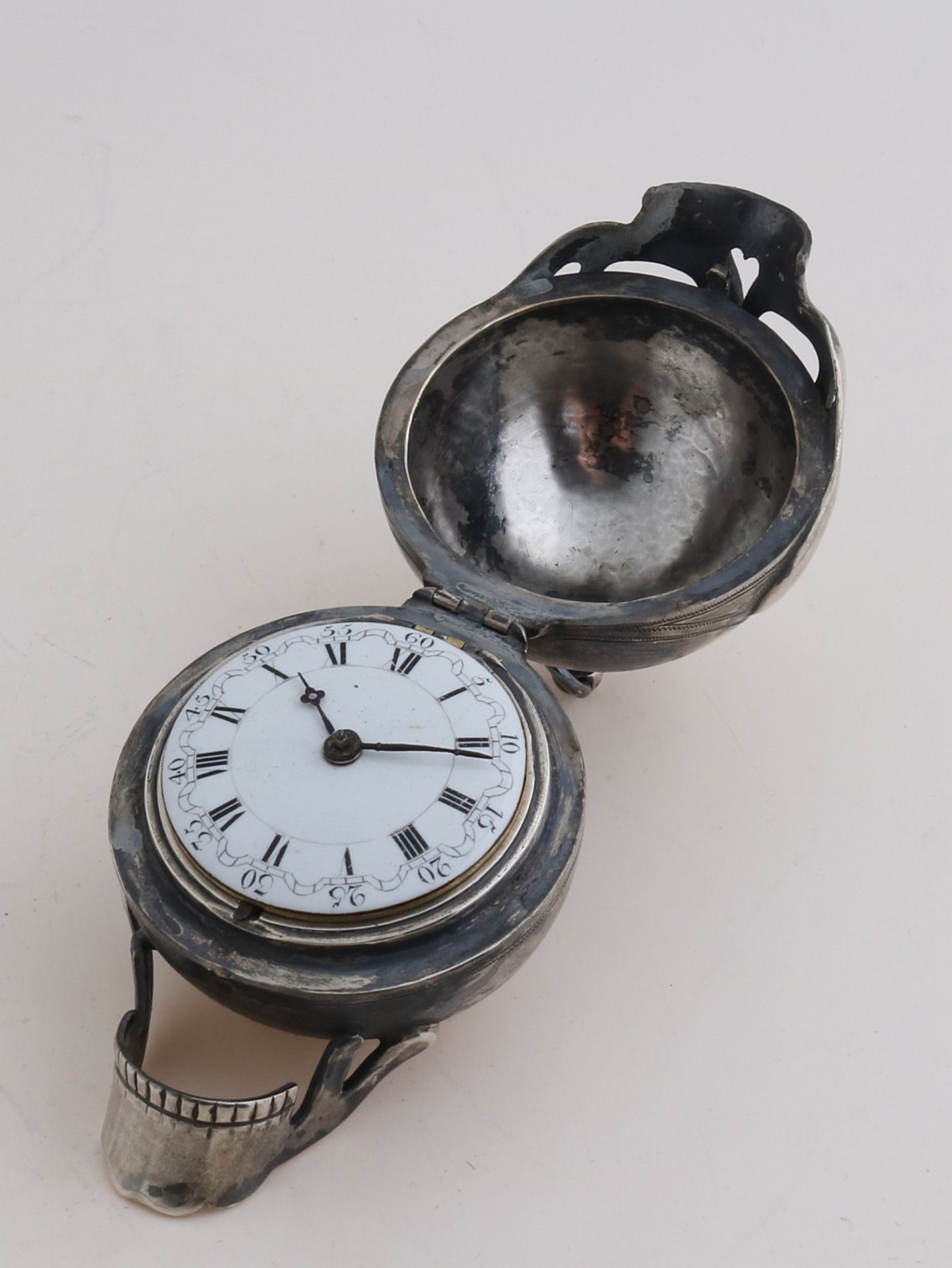 Silver Memento Mori watch - Image 3 of 3