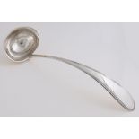 Silver serving spoon