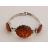 Bracelet with amber