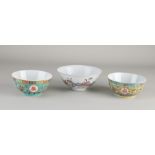 3 Chinese bowls