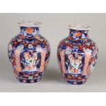 2x Japanese Imari vases