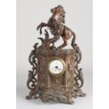 Antique French table clock, 1900.