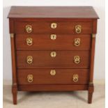 Dutch Empire chest of drawers