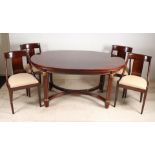 Mahogany dining area