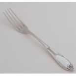 Silver Art Deco fork