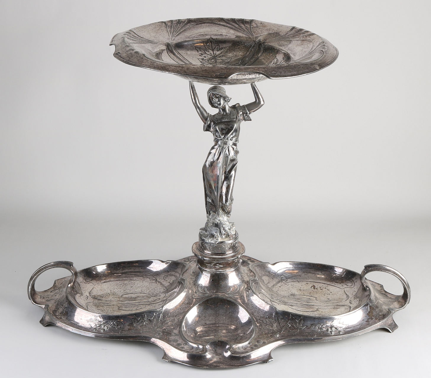 Plated Jugendstil table piece