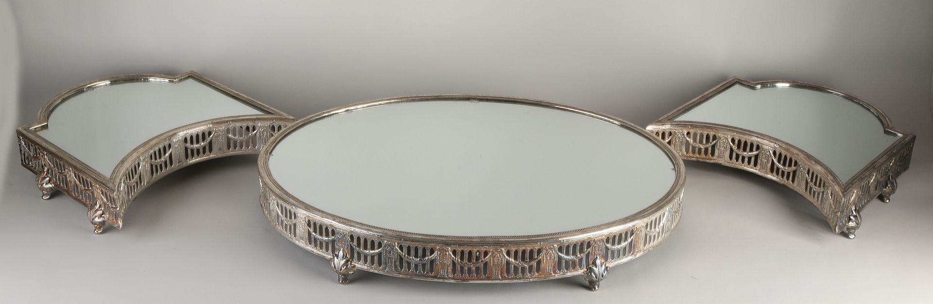 3-piece silver table piece - Image 2 of 2