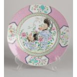 Chinese Family Rose plate Ø 23.2 cm.