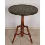 Antique table with chessboard