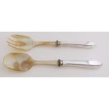 Salad cutlery with silver