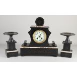 3-piece clock set, 1890