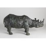 Bronze statue, Rhino