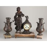 French clock set