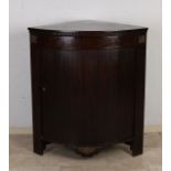 Mahogany corner cabinet