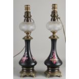 2x kerosene lamps, 1880