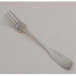 Antique silver children's fork