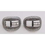 Pair of silver shoe buckles