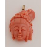 Red coral pendant (Chinese)