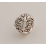 Silver budha-to-budha ring