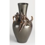 Bronze Jugendstil vase, 1900