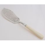 Silver fish scoop, 1892