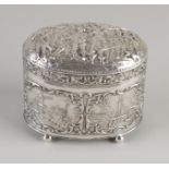 Silver tea box